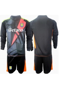 Aston Villa Doelman Babytruitje Uit tenue Kind 2024-25 Lange Mouw (+ Korte broeken)